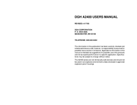 Thumbnail of document Manual - A2400 RS232/RS485 Converter